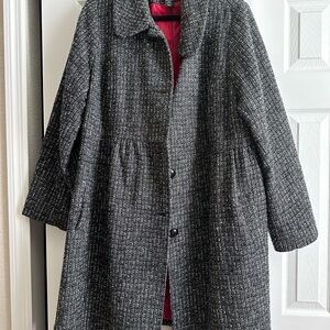 Grey tweed coat